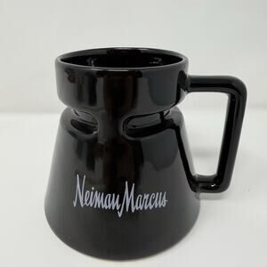 Hotjo Neiman Marcus Mug Black Wide Bottom Anti Spill Slip Resistant Coffee Cup